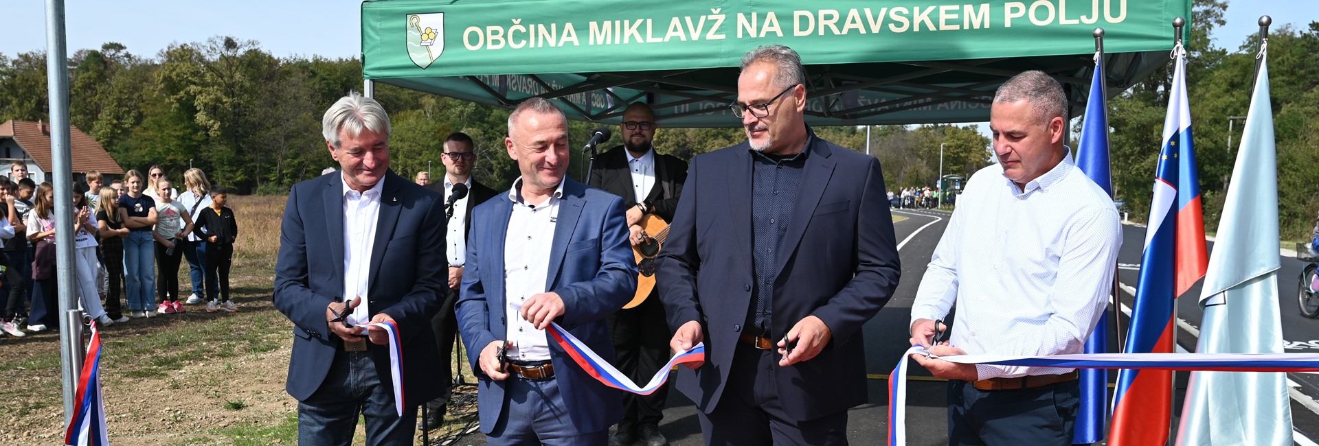 Svečano odprtje kolesarske povezave Dobrovce - Dravski Dvor